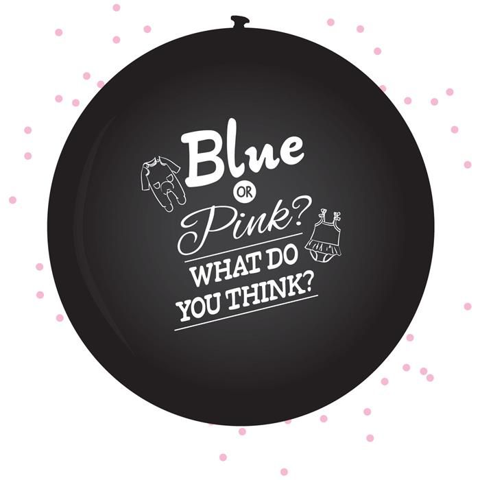Obrázek k výrobku 22856 - Balónek Gender Reveal- Odhalení pohlaví miminka růžový