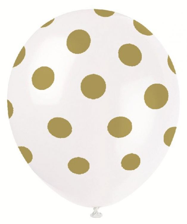 Balónky DOTS zlaté