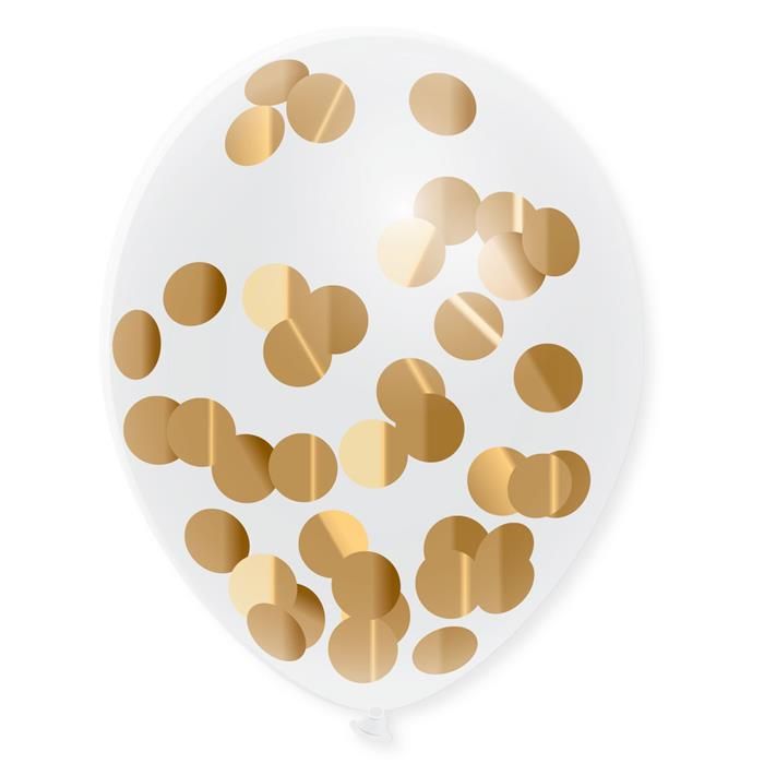 Obrázek k výrobku 22861 - Balónky s konfety zlatý