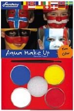Barvy na obličej, aqua make up sada fotbalový fanoušek