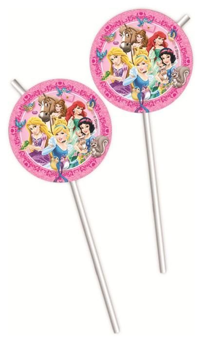 Dekorativní brčka Disney Princezny