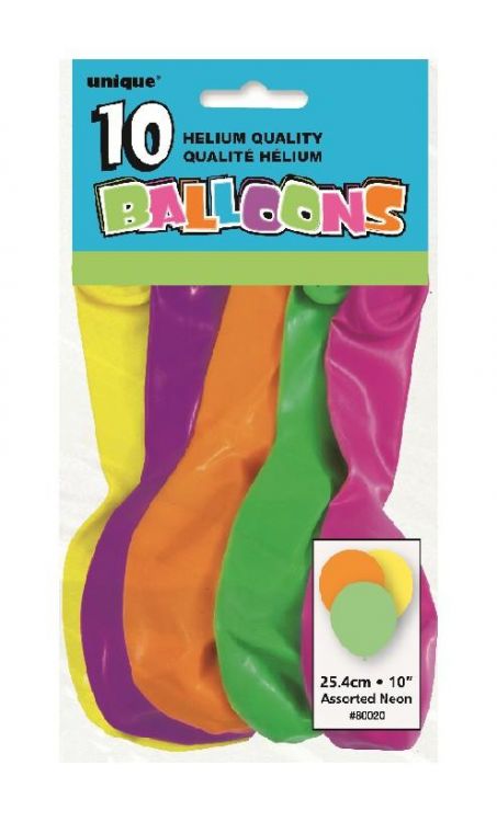 Fluorescenční neonové balónky