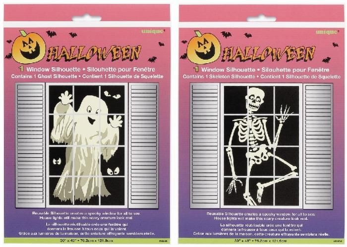 Fóliové dekorace na okno HALLOWEEN