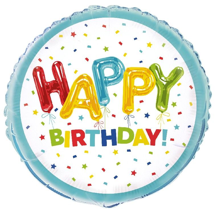 Obrázek k výrobku 19929 - Fóliový balónek HAPPY BIRTHDAY