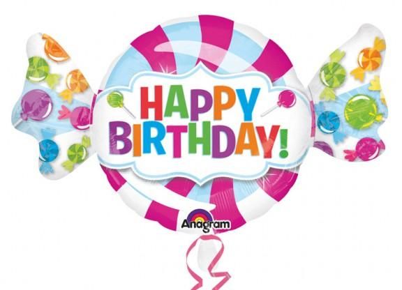 Fóliový balónek HAPPY BIRTHDAY