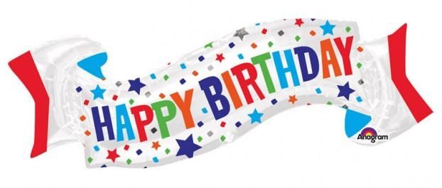 Fóliový balónek HAPPY BIRTHDAY