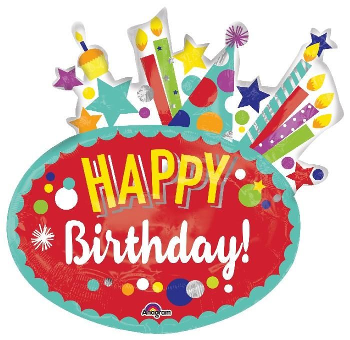 Fóliový balónek HAPPY BIRTHDAY