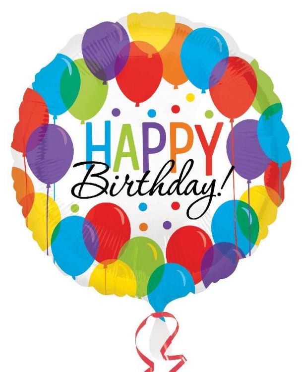 Fóliový balónek HAPPY BIRTHDAY