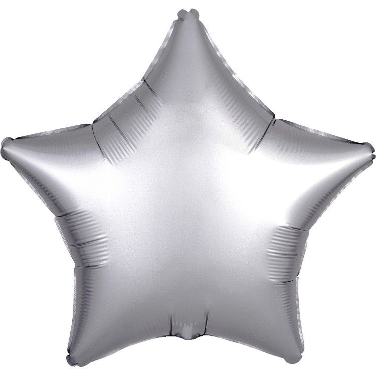Obrázek k výrobku 22892 - Fóliový balónek platinum hvězda SATIN