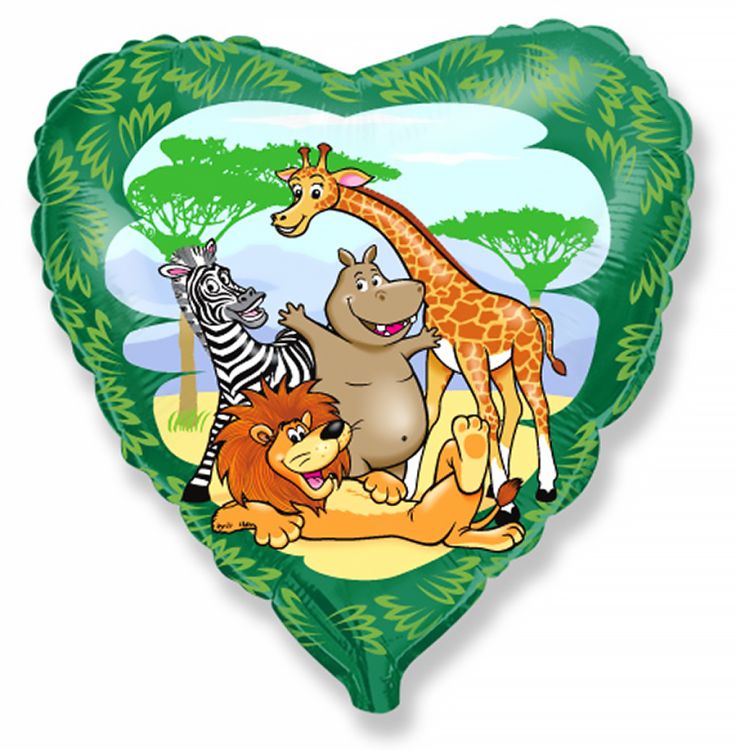 Obrázek k výrobku 21636 - Fóliový balónek Safari