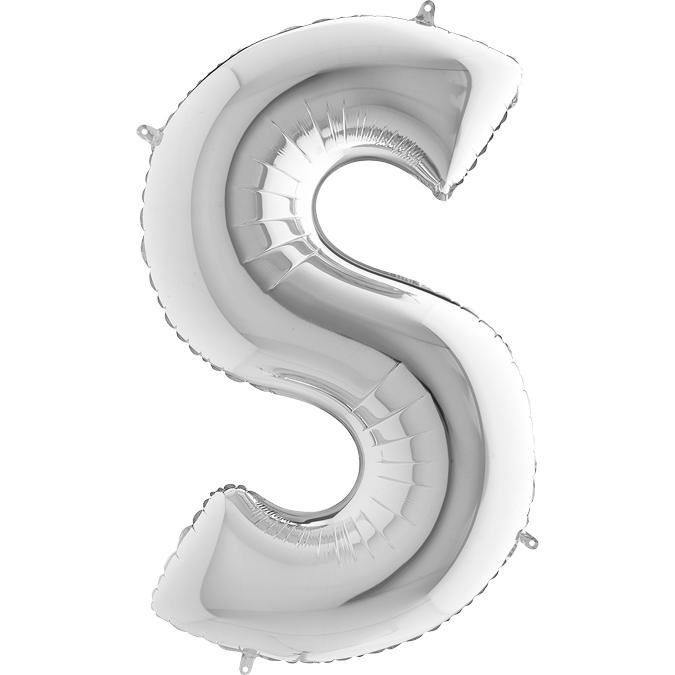 Fóliový balónek stříbrný S