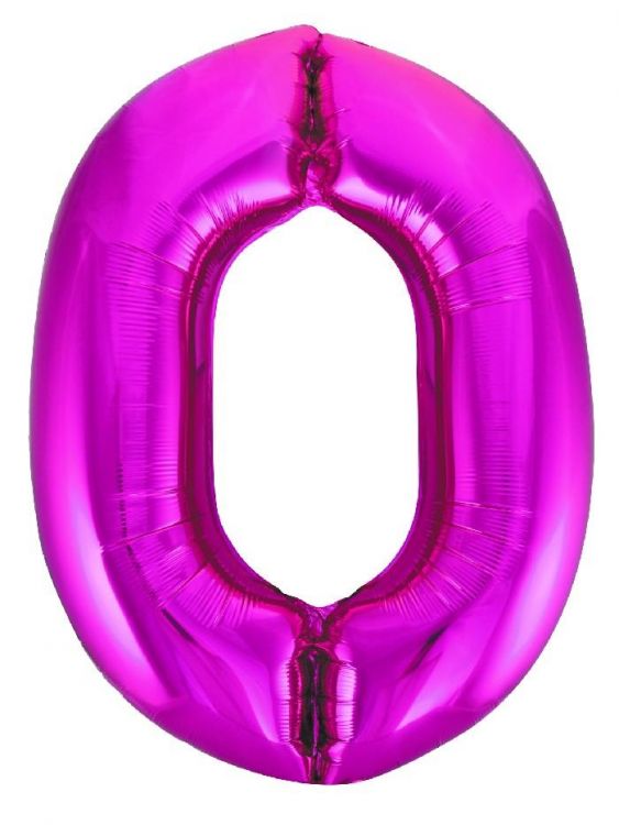 Fóliový balónek tmavě růžový 0