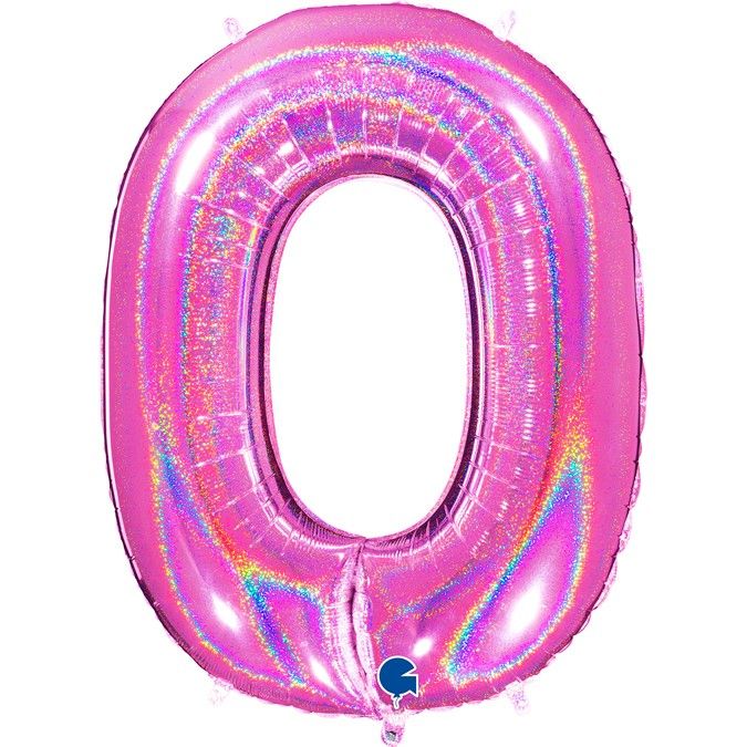 Picture for the product 22551 - Fuchsia 0 glitter foil balloon