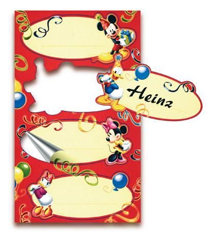 Jmenovky Mickey Mouse
