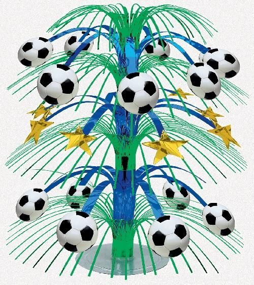Kaskádová dekorace na stůl Fotbal