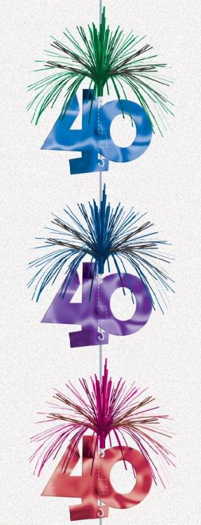 Kaskádová dekorace sloup 40, Čtyřicetiny