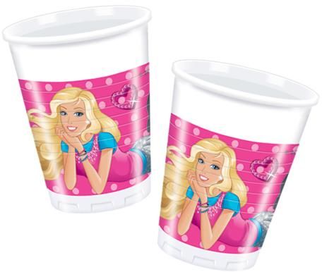 Kelímky Barbie Fashion