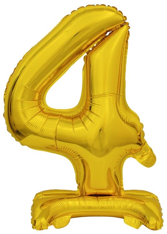 Obrázek k výrobku 23163 - Mini fóliový balónek 4 se stojanem