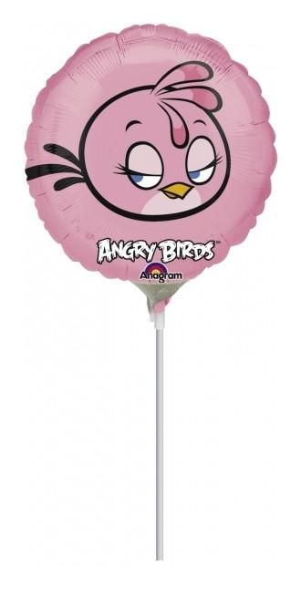 Mini fóliový balónek Angry Birds- Pink Bird