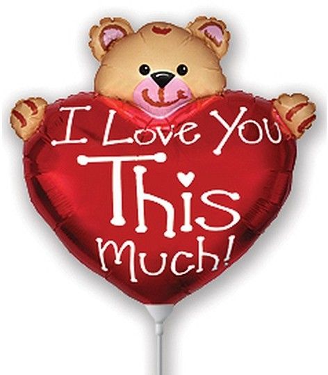 Obrázek k výrobku 23087 - Mini fóliový balónek I LOVE YOU