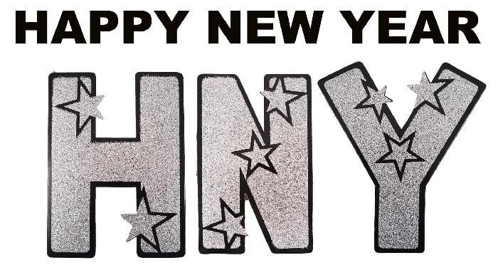Nápis HAPPY NEW YEAR