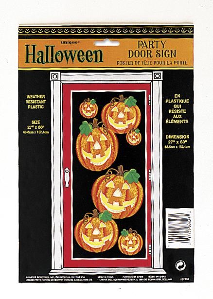 Nápis na dveře HALLOWEEN