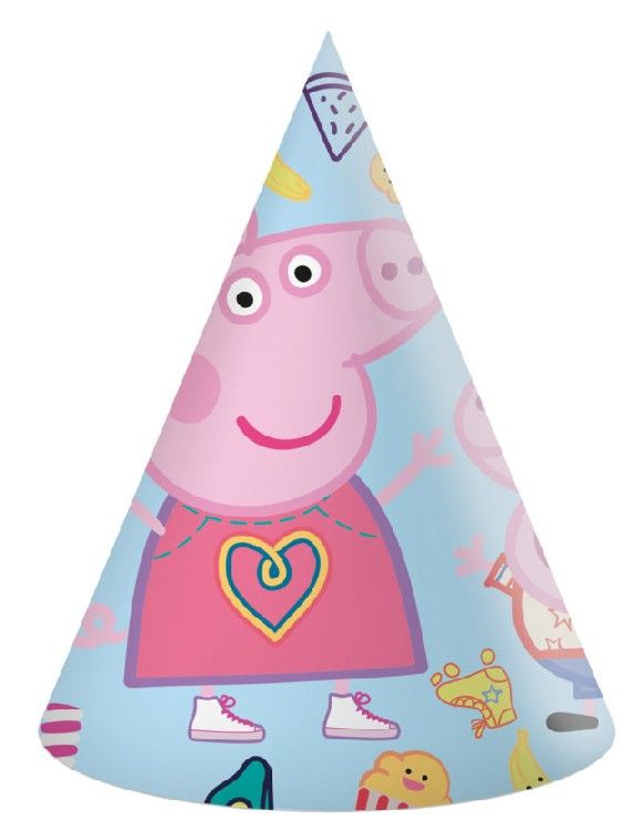 Obrázek k výrobku 22925 - Narozeninové Čepičky Prasátko Peppa