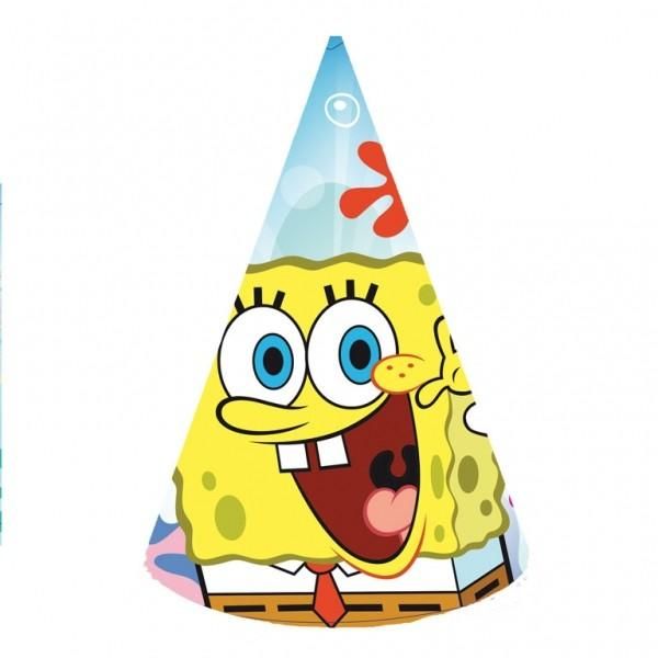 Narozeninové kloboučky Spongebob