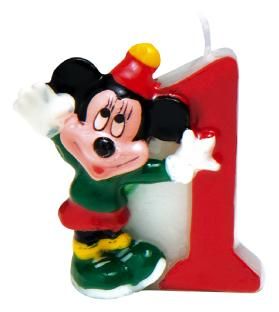 Svíčka 1 Mickey Mouse