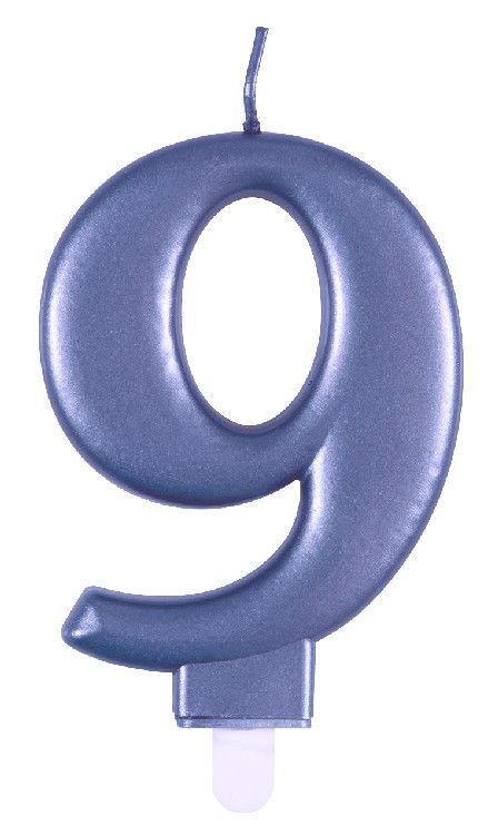 Obrázek k výrobku 23111 - Svíčka 9 modrá