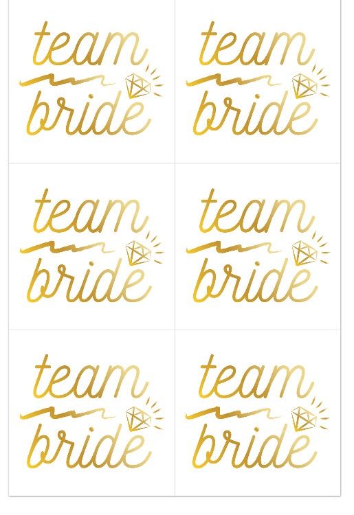 Obrázek k výrobku 22679 - Tetování TEAM BRIDE