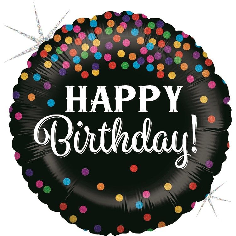 Obrázek k výrobku 23199 - Třpitivý fóliový balónek HAPPY BIRTHDAY