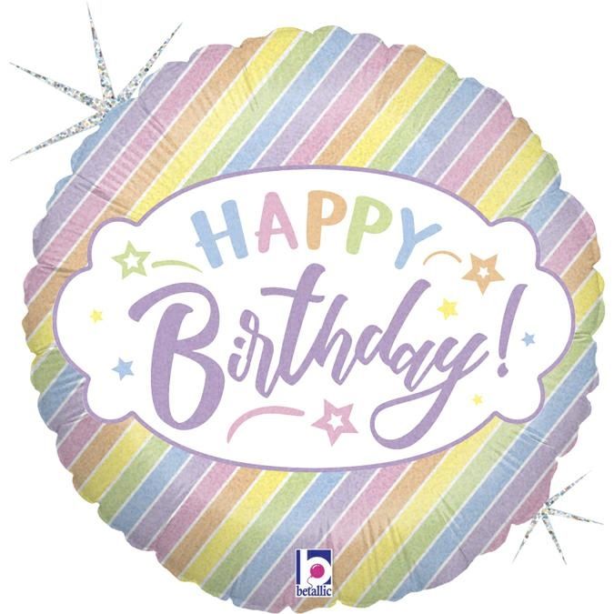 Obrázek k výrobku 23200 - Třpitivý fóliový balónek HAPPY BIRTHDAY
