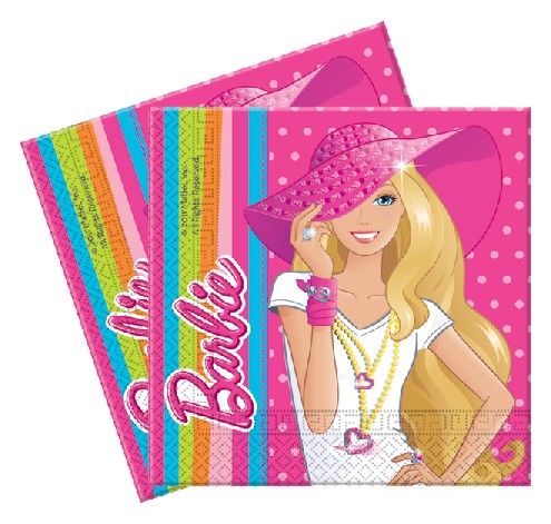 Obrázek k výrobku 18549 - Ubrousky Barbie Fashion