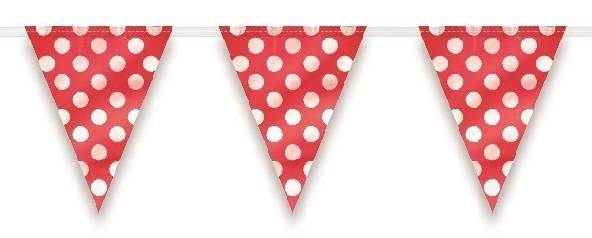 Vlajky Dots červené