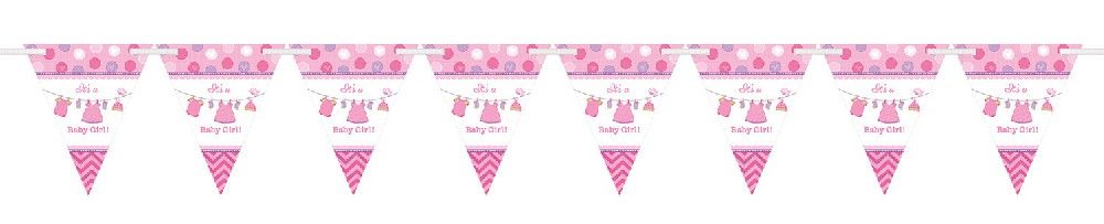 Obrázek k výrobku 23085 - Závěsné vlajky BABY GIRL