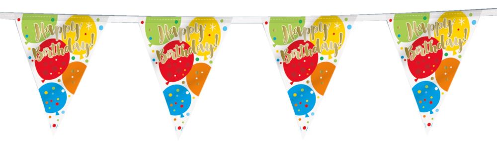 Obrázek k výrobku 22750 - Závěsné vlajky HAPPY BIRTHDAY