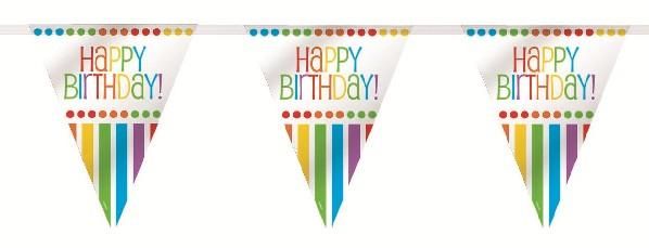 Závěsné vlajky HAPPY BIRTHDAY