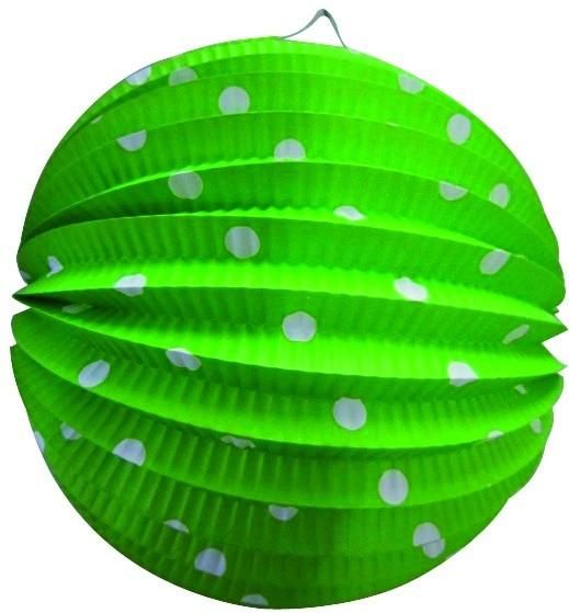 Zelený lampion DOTS