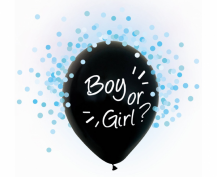 Obrázek k výrobku 23419 - Balónek Gender Reveal- Odhalení pohlaví miminka modrý