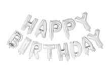 Obrázek k výrobku 23717 - Balónkový nápis HAPPY BIRTHDAY stříbrný