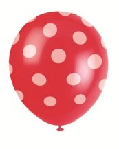 Balónky DOTS červené