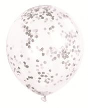 Obrázek k výrobku 22713 - Balónky s konfety stříbrný
