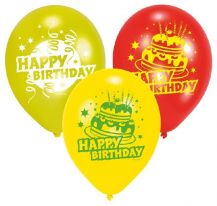 Balónky s potiskem HAPPY BIRTHDAY
