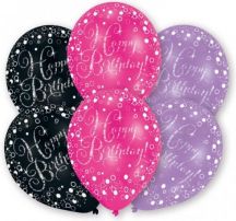 Balónky s potiskem HAPPY BIRTHDAY