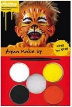 Barvy na obličej, aqua make up sada tygr