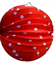 Červený lampion DOTS
