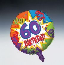 Fóliový balónek 60, Šedesátiny