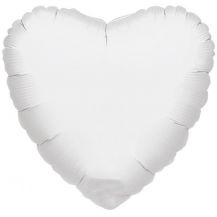 Fóliový balónek bílé srdce