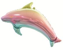 Obrázek k výrobku 19989 - Fóliový balónek delfín duhový